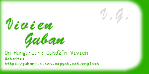 vivien guban business card